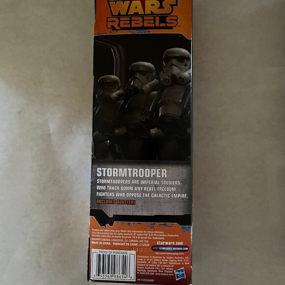 STAR WARS REBELS "Stormtrooper w/ Blaster" 12" Hasbro Hero Series Action Figure - Picture 2 of 5